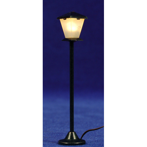 Farola de calle luz led blanca 10 cm metal