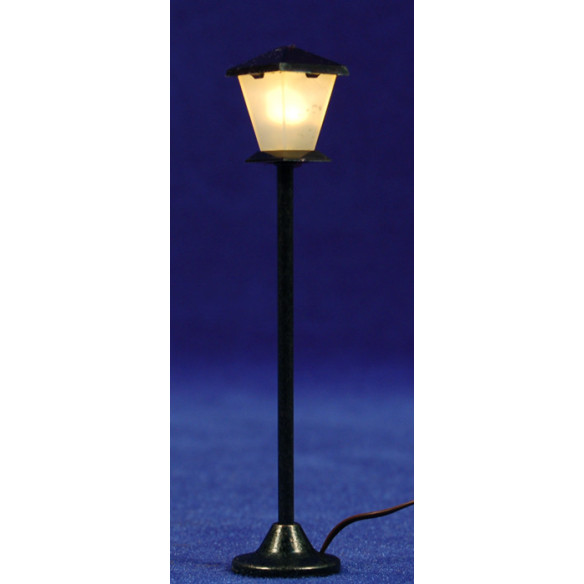 Farola de calle luz led blanca 10 cm metal