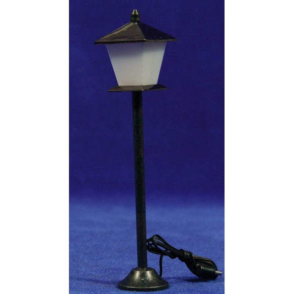 Farola de calle luz led blanca 14 cm metal