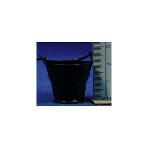 Cubo negro 2,5 cm metal