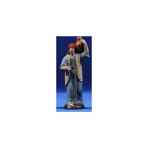 Pastore con brocca 7 cm terracotta dipinte Figuralia