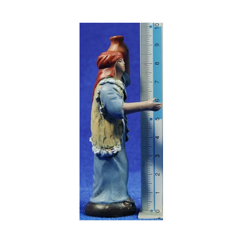 Pastor con jarra 7 cm barro pintado Figuralia