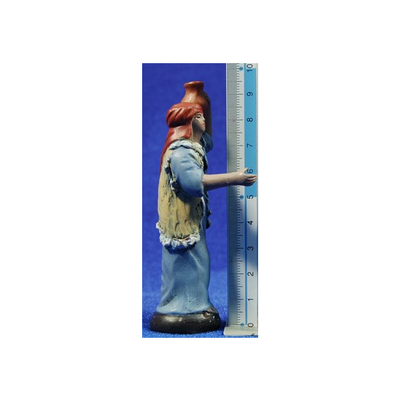 Pastor con jarra 7 cm barro pintado Figuralia