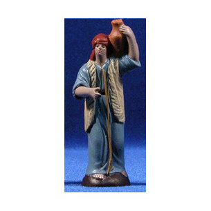 Pastor con jarra 7 cm barro pintado Figuralia