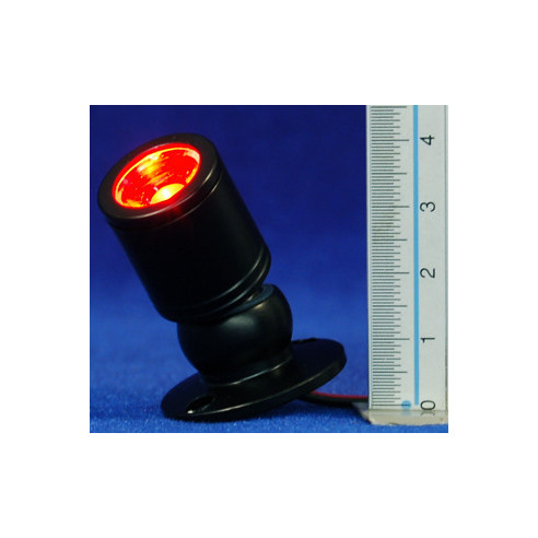 Foco luz roja 4 cm metal