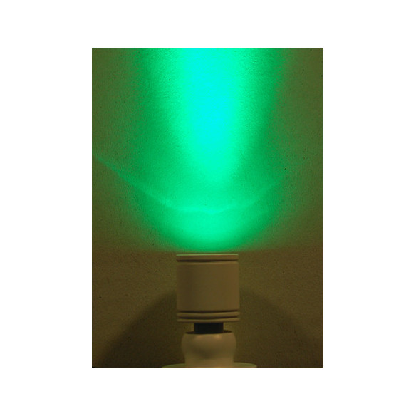 Foco luz verde 4 cm metal