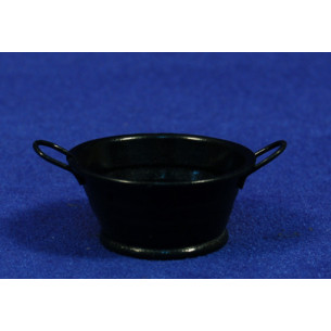 Cubell rodó negre 3,5 cm metall