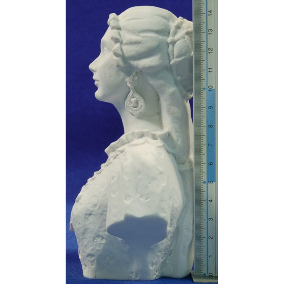 Busto giganta hija Mataró sin pintar 45 cm resina