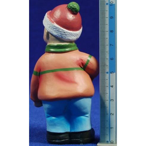 Bambino col bastone 10 cm marmolina naïf Oliver