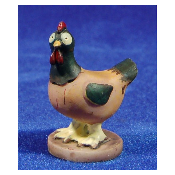 Gallina 10 cm resina Naïf Oliver