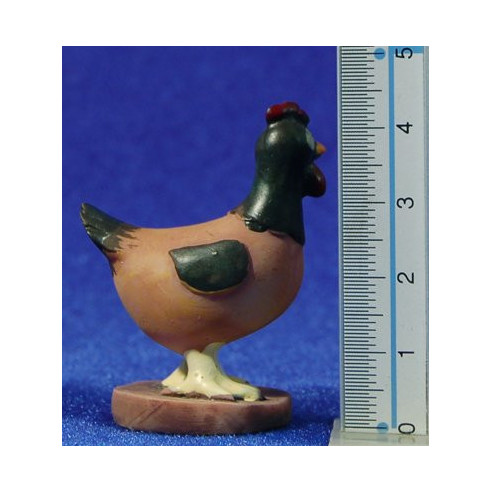 Gallina 10 cm resina Naïf Oliver