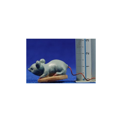 Ratolí gran 10 cm resina Naïf Oliver