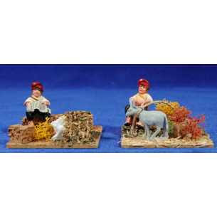 Gruppo bambino 7x7x4 cm paglia Belenes Puig