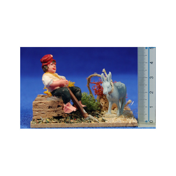 Gruppo bambino 7x7x4 cm paglia Belenes Puig