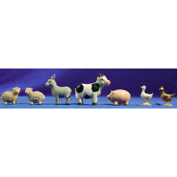 Animales naïf 10 cm marmolina Oliver