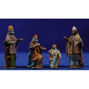 Jesús i els doctors de la llei 9 cm fang pintat i roba Figuralia