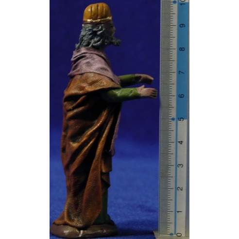Jesús i els doctors de la llei 9 cm fang pintat i roba Figuralia