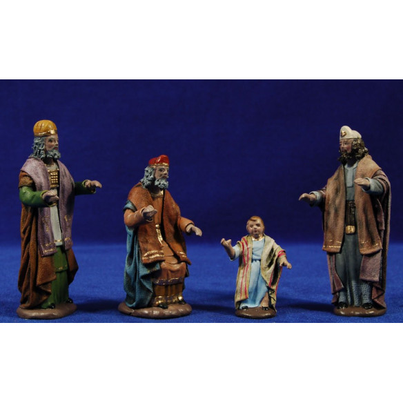 Jesús i els doctors de la llei 11 cm fang pintat i roba Figuralia