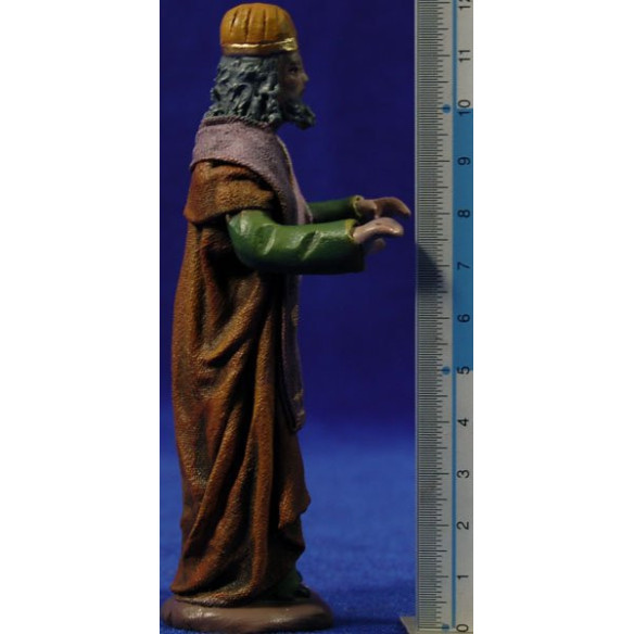 Jesús i els doctors de la llei 11 cm fang pintat i roba Figuralia