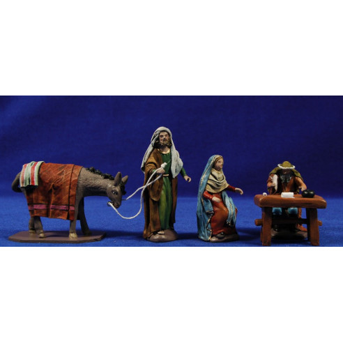 Census 9 cm clay painted and clothesFiguralia