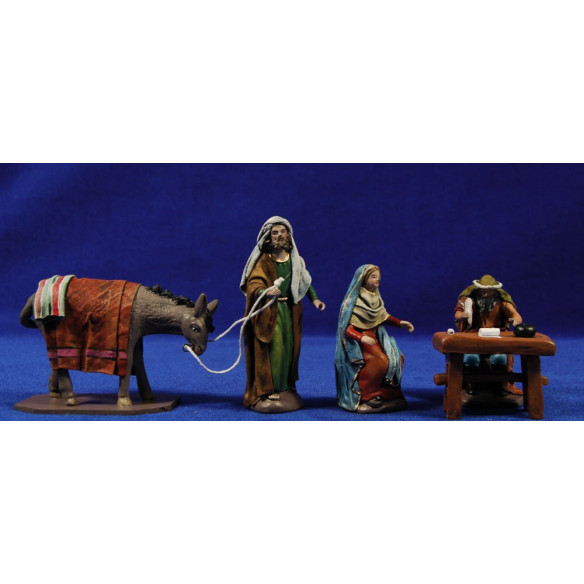 Census 9 cm clay painted and clothesFiguralia