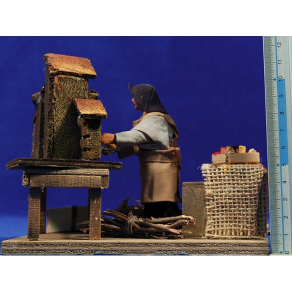 Doing cribs movement 10 cm clay and clothes