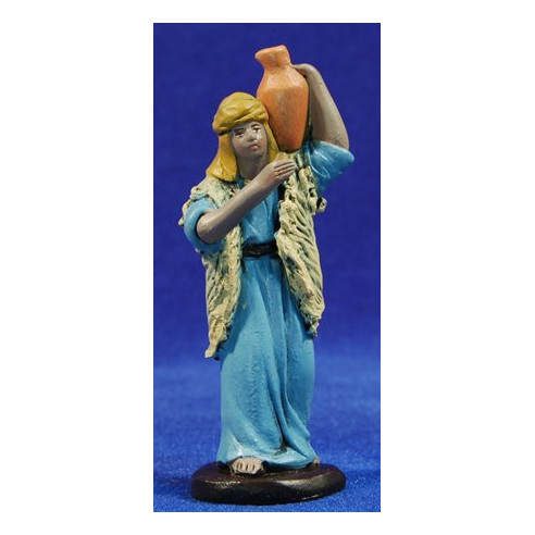 Pastore con brocca 9 cm terracotta dipinte Figuralia