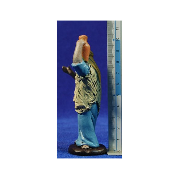 Shepherd with pottery 9 cm clay painted Figuralia