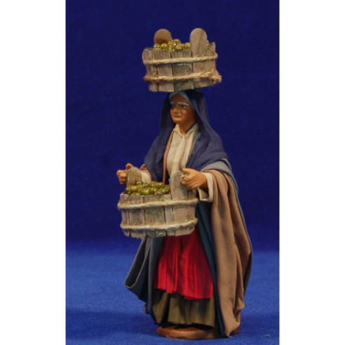 Pastora amb cubells olives 13 cm roba i fang