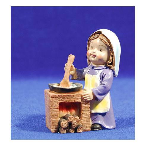 Woman chef naïf 8 cm marmolina Belenes Puig