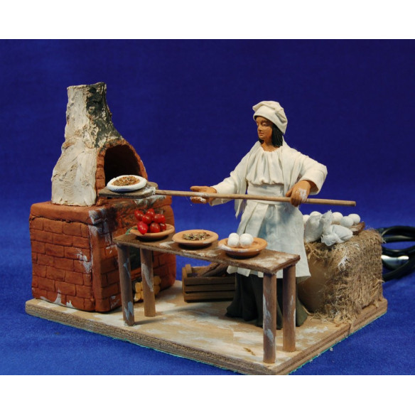 Panadera pizzera movimiento 12 cm ropa y barro