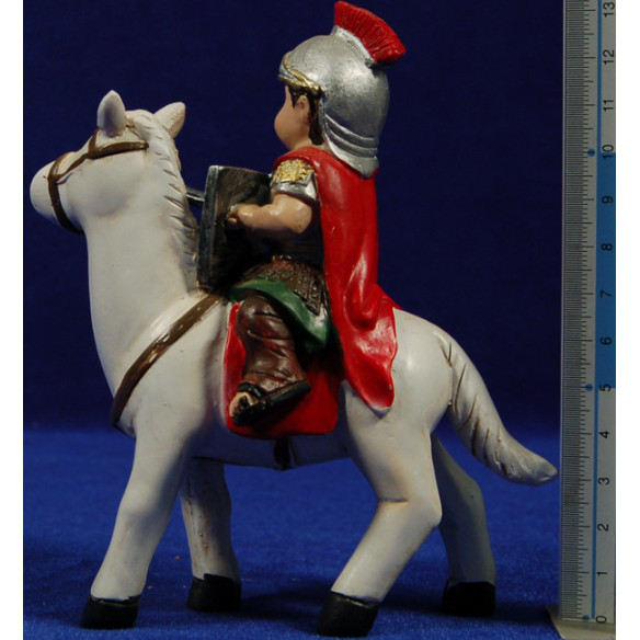Romano a cavallo naïf 8 cm marmolina Belenes Puig
