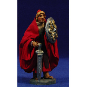 Roman with blade  13 cm clay and clothes