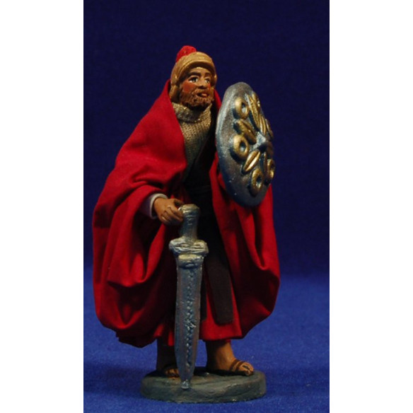 Romano con espada 13 cm barro y ropa