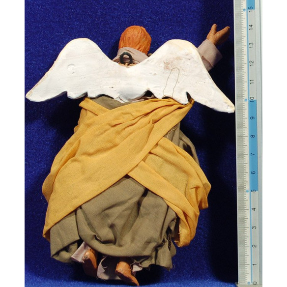 Angelo volanti 15 cm terracotta e stoffe