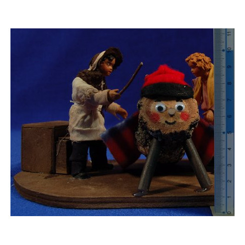 Cagatió movement 12 cm clay and clothes