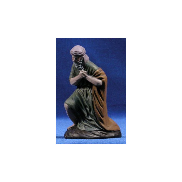 Shepherd addoring m312 cm clay painted Figuralia