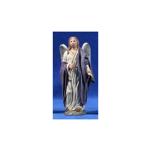 Angelo in piedi 12 cm terracotta e stoffe Oliver