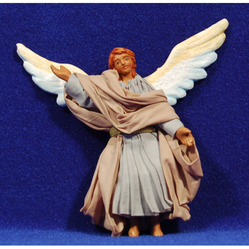 Angelo volanti 10 cm terracotta e stoffe