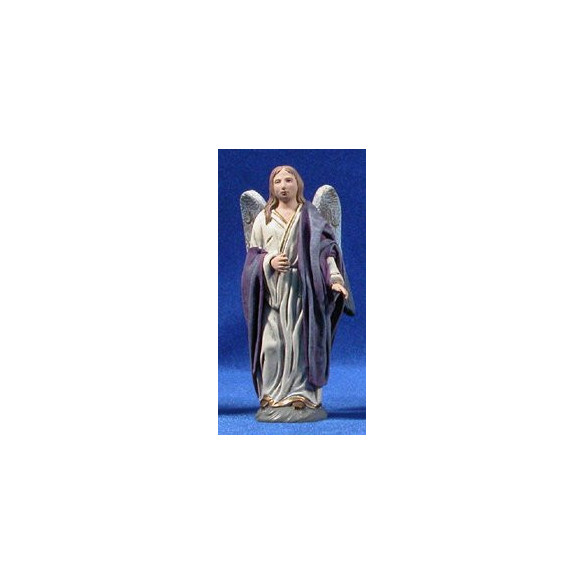 Ángel de pie 12 cm barro y ropa Oliver