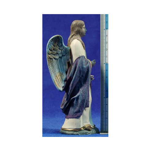 Ángel de pie 17 cm barro y ropa Oliver