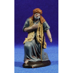 Pastor vell adorant 7 cm fang pintat Figuralia