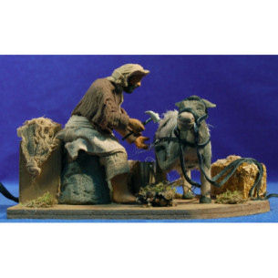 Herrador de caballo movimiento 12 cm ropa y barro