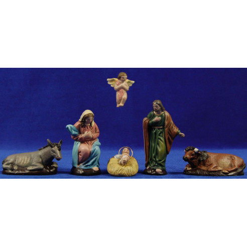 Nacimiento M2 9 cm barro pintado Figuralia