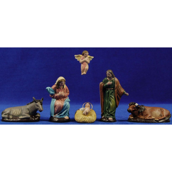 Nacimiento M2 9 cm barro pintado Figuralia