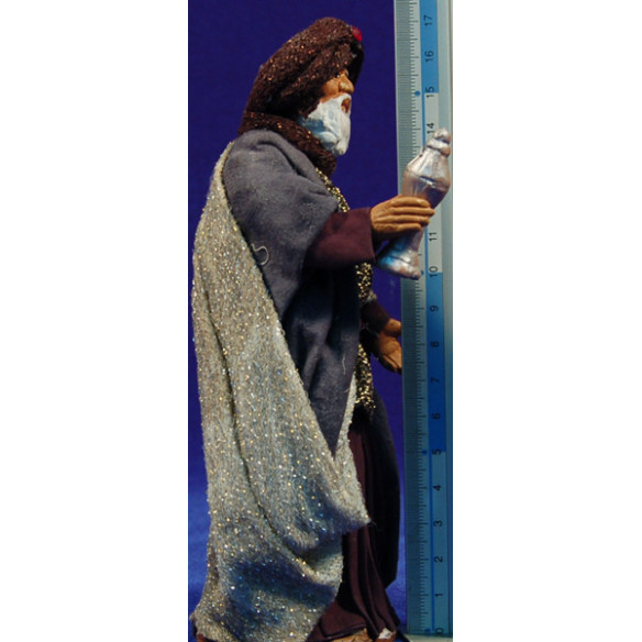 Reyes adorando 16 cm ropa y barro