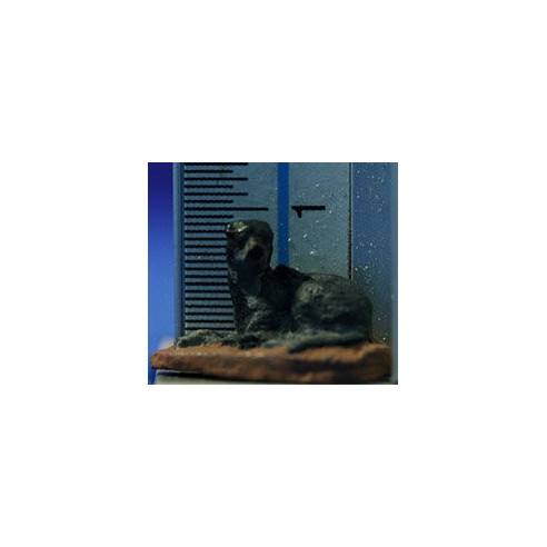 Dog lying 3 cm ceramic paste Hermanos Cerrada