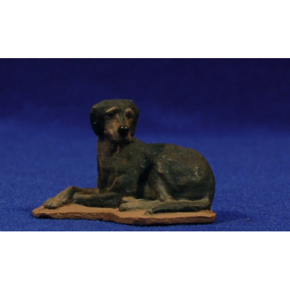 Dog lying 12 cm ceramic paste Hermanos Cerrada