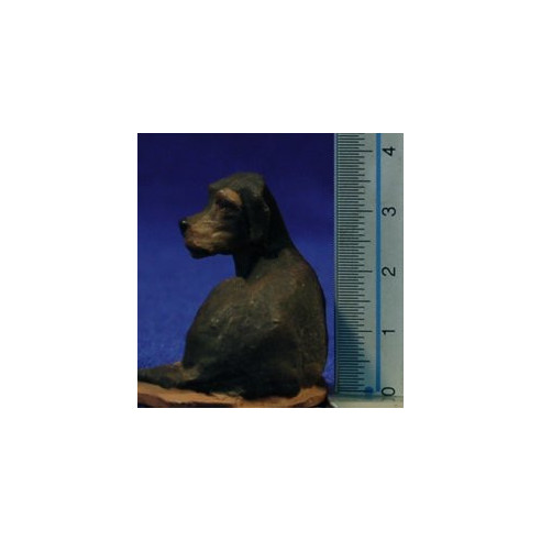 Dog lying 12 cm ceramic paste Hermanos Cerrada