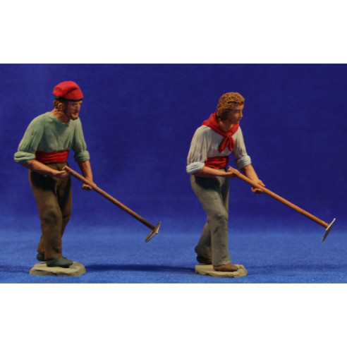 Shepherd farmer catalan 12 cm clay painted Delgado